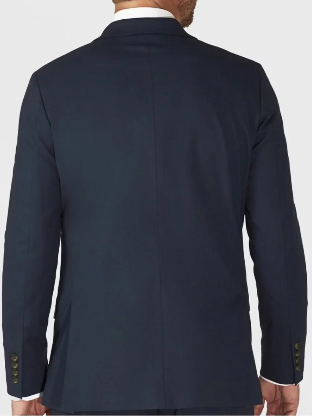 NWT Haggar H26 Men's Tailored Fit Stretch Suit Jacket - Blue 36R